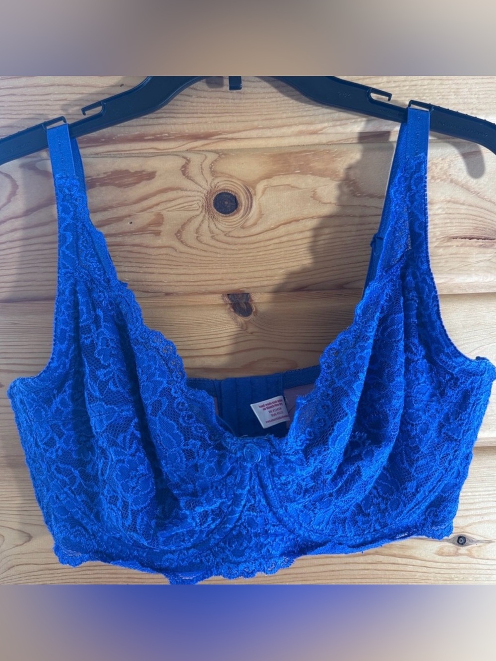 essential bodywear Blue Lace Bra 38E